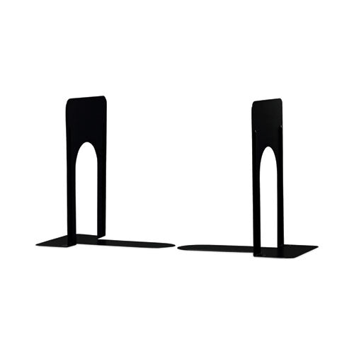 Image of Universal® Economy Bookends, Standard, 5.88 x 8.25 x 9, Heavy Gauge Steel, Black, 1 Pair