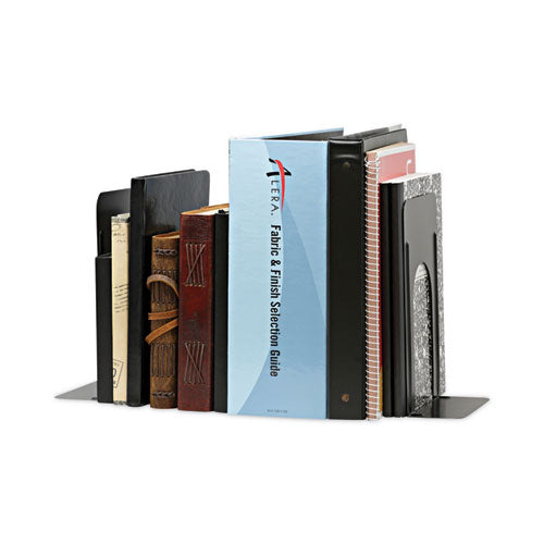 Image of Universal® Economy Bookends, Standard, 5.88 x 8.25 x 9, Heavy Gauge Steel, Black, 1 Pair