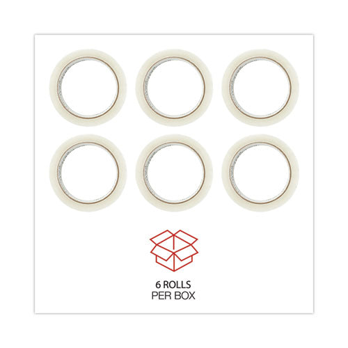 Image of Universal® General-Purpose Box Sealing Tape, 3" Core, 1.88" X 60 Yds, Clear, 6/pack