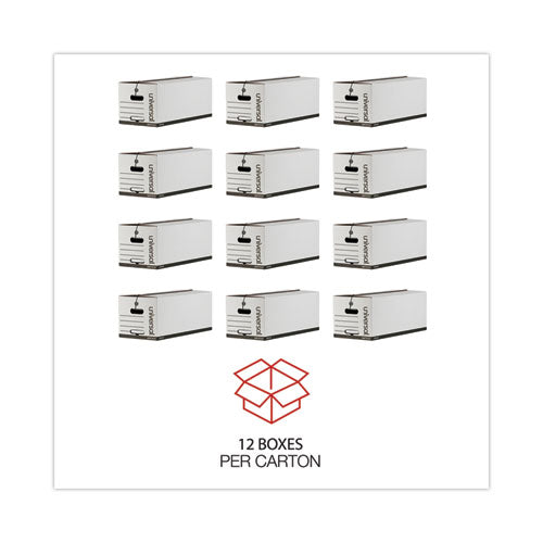 Image of Universal® Deluxe Quick Set-Up String-And-Button Boxes, Letter Files, White, 12/carton