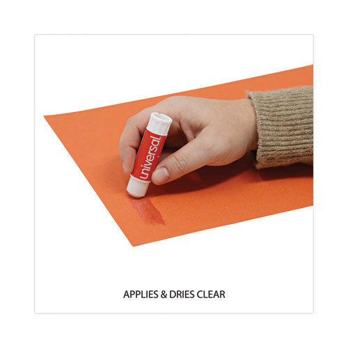 Image of Universal® Glue Stick, 0.28 Oz, Applies And Dries Clear, 12/pack