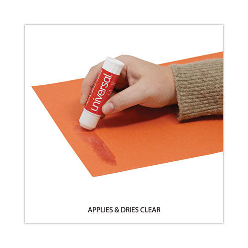Image of Universal® Glue Stick, 0.74 Oz, Applies And Dries Clear, 12/pack