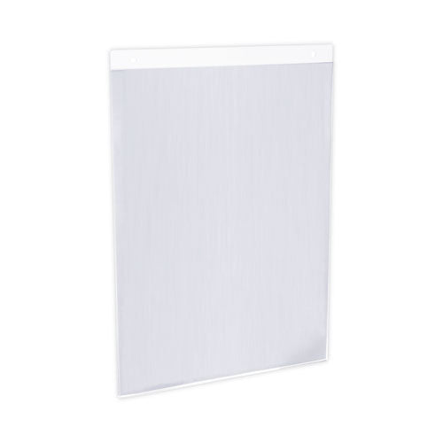 Image of Universal® Wall Mount Sign Holder, 8.5 x 11, Vertical, Clear