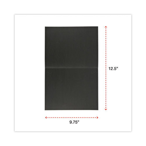 Image of Universal® Certificate/Document Cover, 8.5 x 11; 8 x 10; A4, Black, 6/Pack