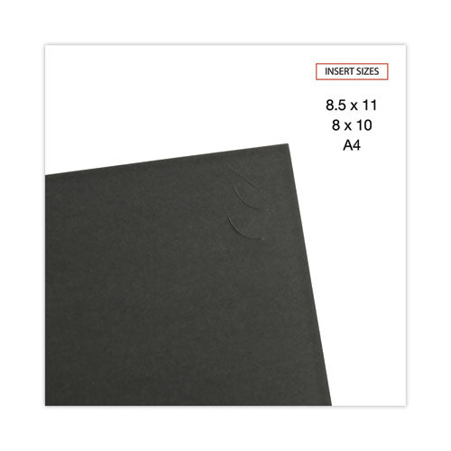 Image of Universal® Certificate/Document Cover, 8.5 x 11; 8 x 10; A4, Black, 6/Pack