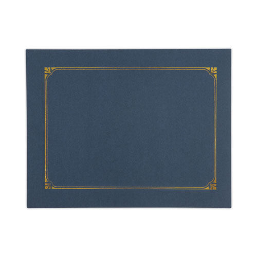 Image of Universal® Certificate/Document Cover, 8.5 x 11; 8 x 10; A4, Navy, 6/Pack