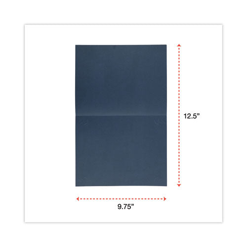 Image of Universal® Certificate/Document Cover, 8.5 x 11; 8 x 10; A4, Navy, 6/Pack
