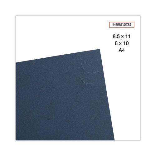 Image of Universal® Certificate/Document Cover, 8.5 x 11; 8 x 10; A4, Navy, 6/Pack