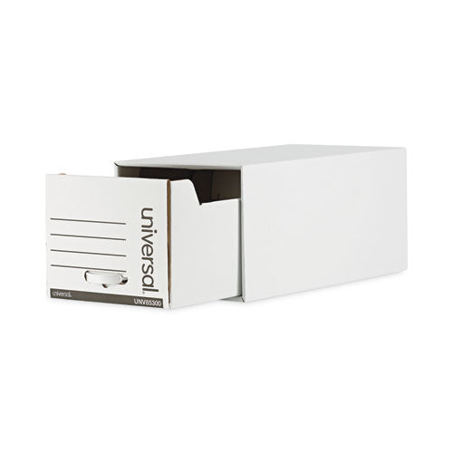 Image of Universal® Heavy-Duty Storage Drawers, Letter Files, 14" X 25.5" X 11.5", White, 6/carton