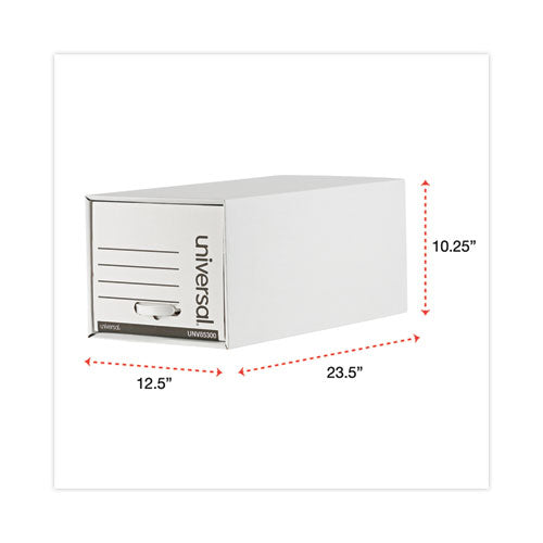 Image of Universal® Heavy-Duty Storage Drawers, Letter Files, 14" X 25.5" X 11.5", White, 6/carton