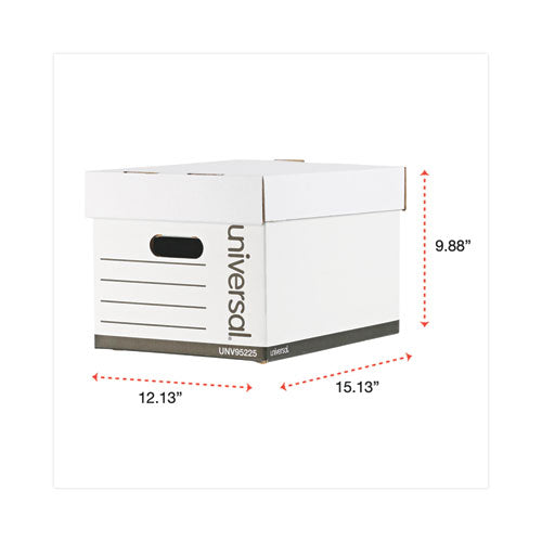 Image of Universal® Professional-Grade Heavy-Duty Storage Boxes, Letter/legal Files, White, 12/carton