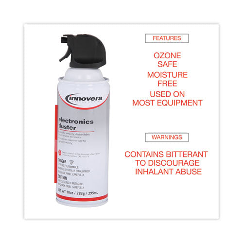 Image of Innovera® Compressed Air Duster Cleaner, 10 Oz Can