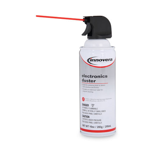 Image of Innovera® Compressed Air Duster Cleaner, 10 Oz Can, 6/pack