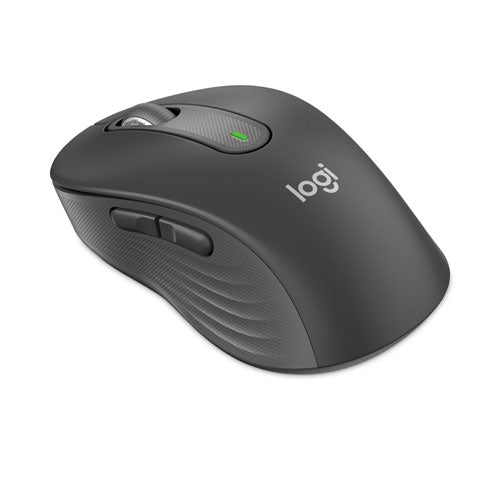 Image of Logitech® Signature M650 for Business Wireless Mouse, Large, 2.4 GHz Frequency, 33 ft Wireless Range, Right Hand Use, Graphite