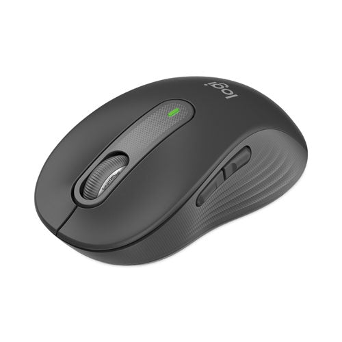 Image of Logitech® Signature M650 for Business Wireless Mouse, Medium, 2.4 GHz Frequency, 33 ft Wireless Range, Right Hand Use, Graphite