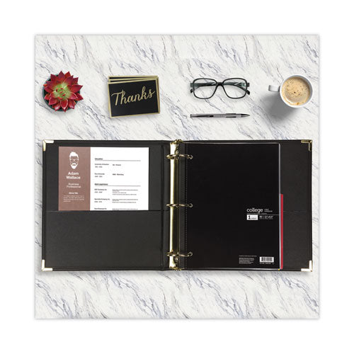 Image of Samsill® Classic Collection Ring Binder, 3 Rings, 2" Capacity, 11 X 8.5, Black