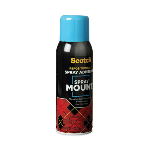 Image of Scotch® Spray Mount Repositionable Adhesive, 10.25 Oz, Dries Clear