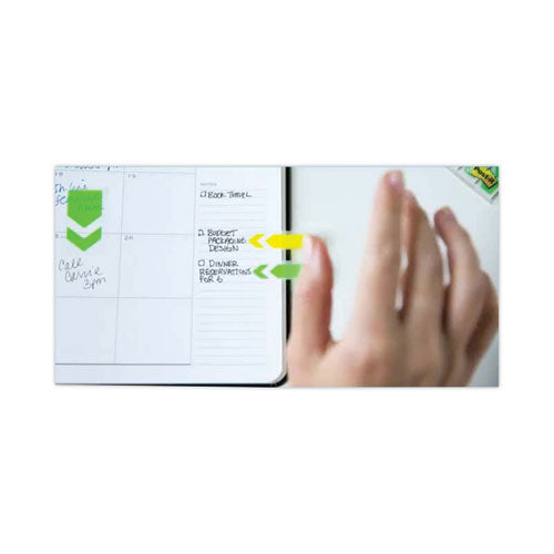 Image of Post-it® Flags Highlighting Page Flags, 4 Bright Colors, 0.5 x 1.75, 35/Color, 4 Dispensers/Pack