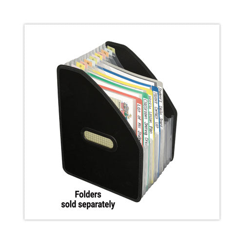 Image of C-Line® Vertical Expanding File, 10" Expansion, 13 Sections, 1/12-Cut Tabs, Letter Size, Black