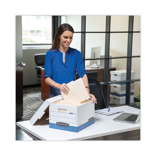 Image of Bankers Box® Stor/file Medium-Duty Storage Boxes, Letter Files, 12" X 25.38" X 10.25", White, 20/carton