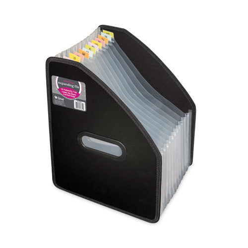 Image of C-Line® Vertical Expanding File, 10" Expansion, 13 Sections, 1/12-Cut Tabs, Letter Size, Black