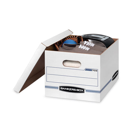 Image of Bankers Box® Stor/file Storage Box, Letter/legal Files, 12.5" X 16.25" X 10.5", White, 6/pack