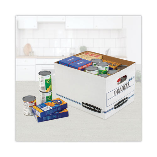 Image of Bankers Box® Stor/file Storage Box, Letter/legal Files, 12.5" X 16.25" X 10.5", White, 6/pack