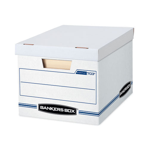 Image of Bankers Box® Stor/file Storage Box, Letter/legal Files, 12.5" X 16.25" X 10.5", White, 6/pack