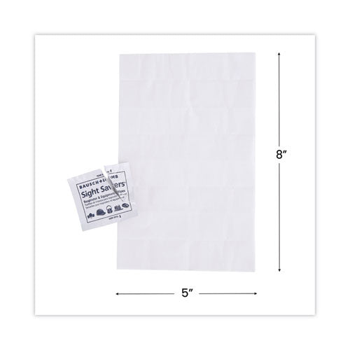 Image of Bausch & Lomb Antibacterial Office Equipment Wet Wipes, Cloth, 5 x 8, Unscented, White, 100/Box