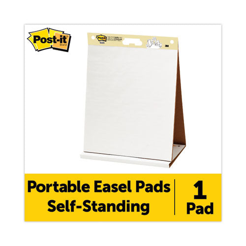 Image of Post-it® Easel Pads Super Sticky Original Tabletop Easel Pad with Self-Stick Sheets, Unruled, 20 x 23, White, 20 Sheets