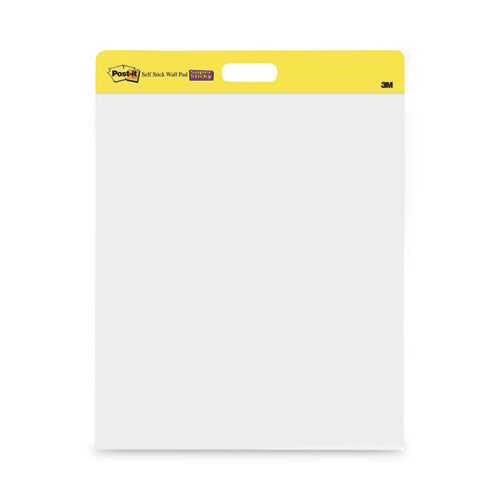 Image of Post-it® Easel Pads Super Sticky Self-Stick Wall Pad, Unruled, 20 x 23, White, 20 Sheets/Pad, 2 Pads/Pack, 2 Packs/Carton