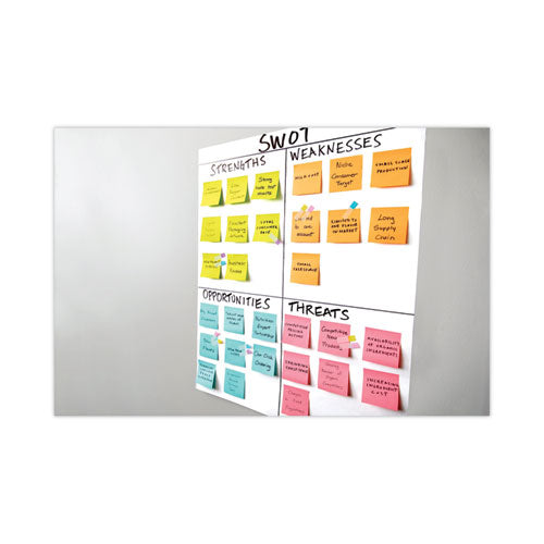 Image of Post-it® Easel Pads Super Sticky Self-Stick Wall Pad, Unruled, 20 x 23, White, 20 Sheets/Pad, 2 Pads/Pack, 2 Packs/Carton