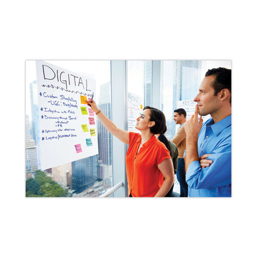 Image of Post-it® Easel Pads Super Sticky Self-Stick Wall Pad, Unruled, 20 x 23, White, 20 Sheets/Pad, 2 Pads/Pack, 2 Packs/Carton