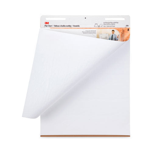 Image of 3M Professional Flip Chart, Unruled, 25 x 30, White, 40 Sheets, 2/Carton