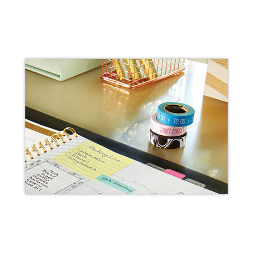 Image of Post-it® Notes Original Pads in Canary Yellow, Note Ruled, 3" x 5", 100 Sheets/Pad, 12 Pads/Pack