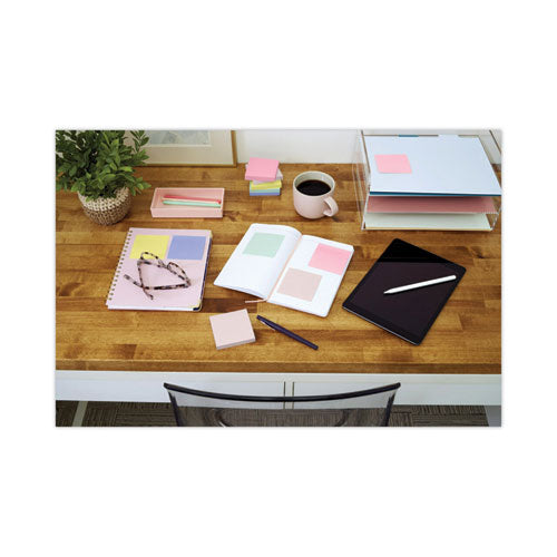 Image of Post-it® Greener Notes Original Recycled Note Pads, 1.38" x 1.88", Sweet Sprinkles Collection Colors, 100 Sheets/Pad, 12 Pads/Pack