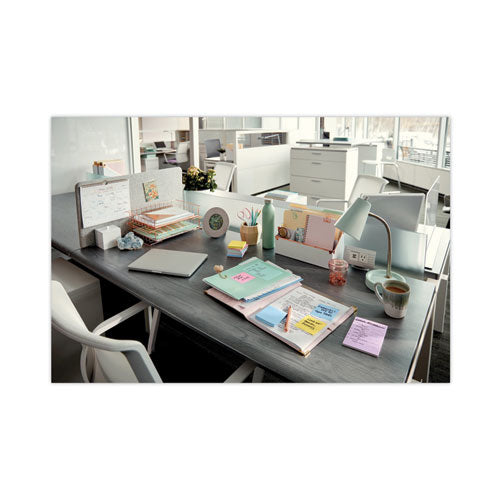 Image of Post-it® Greener Notes Original Recycled Note Pads, 1.5" x 2", Canary Yellow, 100 Sheets/Pad, 12 Pads/Pack