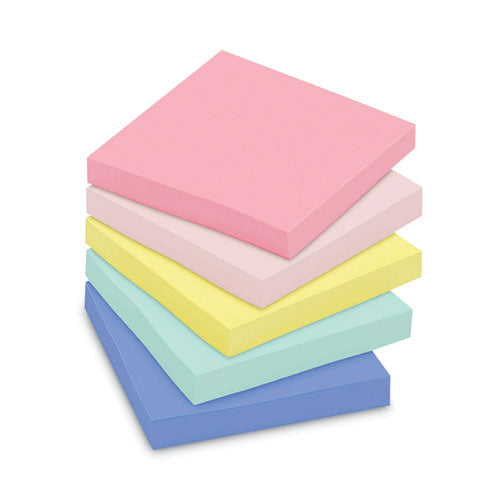 Image of Post-it® Greener Notes Original Recycled Note Pads, 3" x 3", Sweet Sprinkles Collection Colors, 100 Sheets/Pad, 12 Pads/Pack