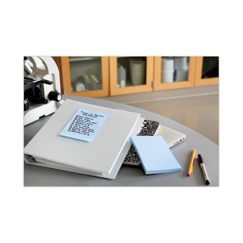 Image of Post-it® Greener Notes Original Recycled Note Pads, Note Ruled, 4" x 6", Sweet Sprinkles Collection Colors, 100 Sheets/Pad, 5 Pads/Pack
