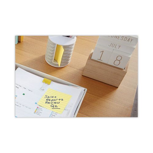 Image of Post-it® Notes Original Pads in Canary Yellow, Note Ruled, 3" x 3", 100 Sheets/Pad, 6 Pads/Pack