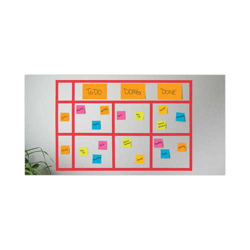 Image of Post-it® Notes Super Sticky Meeting Notes in Energy Boost Collection Colors, 6" x 4", 45 Sheets/Pad, 8 Pads/Pack