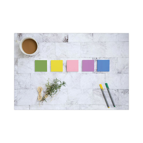 Image of Post-it® Notes Original Pads in Floral Fantasy Collection Colors, 3" x 3", 100 Sheets/Pad, 5 Pads/Pack