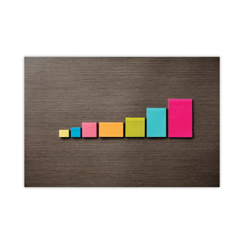 Image of Post-it® Notes Original Pads in Poptimistic Collection Colors, 3" x 5", 100 Sheets/Pad, 5 Pads/Pack