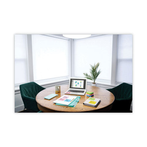 Image of Post-it® Notes Original Pads in Floral Fantasy Collection Colors, Note Ruled, 4" x 6", 100 Sheets/Pad, 3 Pads/Pack
