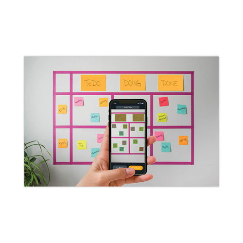 Image of Post-it® Notes Super Sticky Meeting Notes in Energy Boost Collection Colors, 8" x 6", 45 Sheets/Pad, 4 Pads/Pack