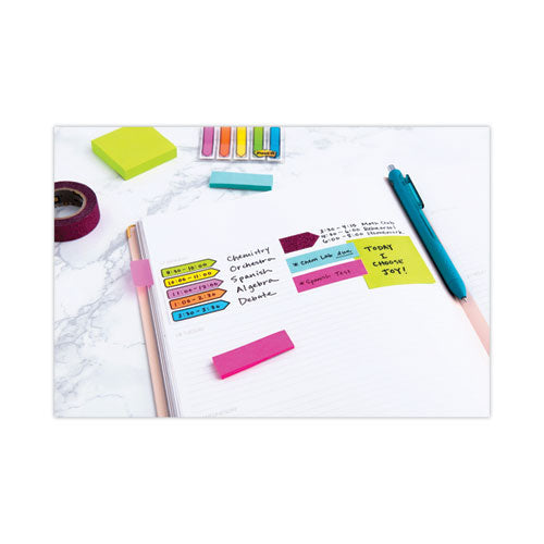 Image of Post-it® Notes Mini Cubes, 1.88" x 1.88", Green Wave and Orange Wave Collections, 400 Sheets/Cube, 3 Cubes/Pack