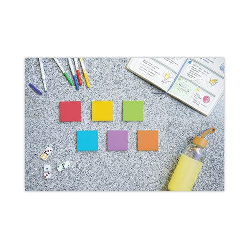 Image of Post-it® Notes Super Sticky Pads in Playful Primary Collection Colors, 3" x 3", 90 Sheets/Pad, 12 Pads/Pack