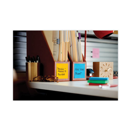 Image of Post-it® Notes Super Sticky Pads in Playful Primary Collection Colors, 3" x 3", 90 Sheets/Pad, 12 Pads/Pack