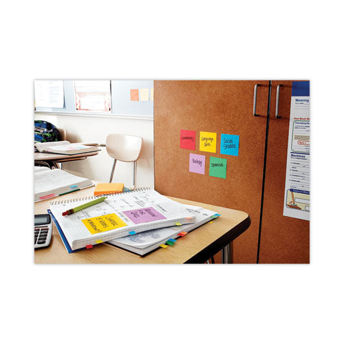 Image of Post-it® Notes Super Sticky Pads in Playful Primary Collection Colors, 3" x 3", 90 Sheets/Pad, 12 Pads/Pack