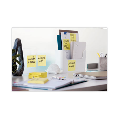 Image of Post-it® Notes Original Pads in Canary Yellow, Cabinet Pack, 3" x 3", 90 Sheets/Pad, 18 Pads/Pack